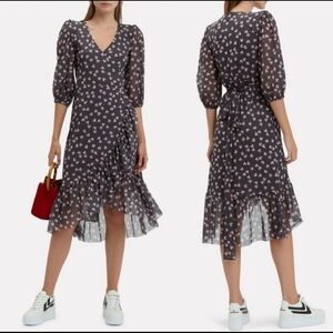 Ganni Tilden floral wrap dress